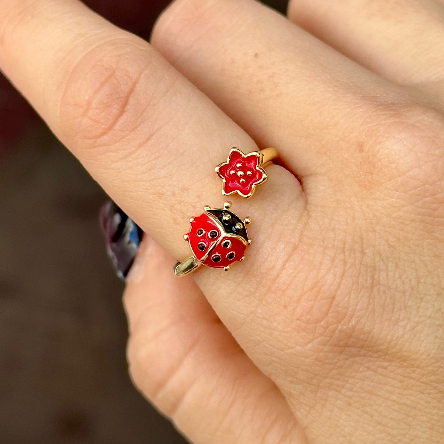 Set Anillos Chapa de Oro 5843-1