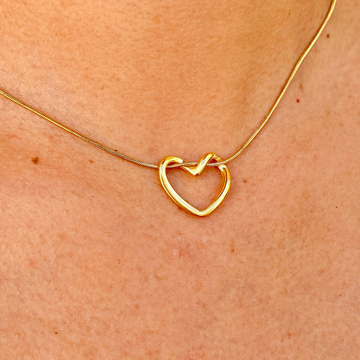 Collar Corazon Acero Inox 4287-1