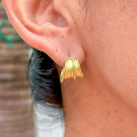 Aretes Chapa de Oro 8902-275