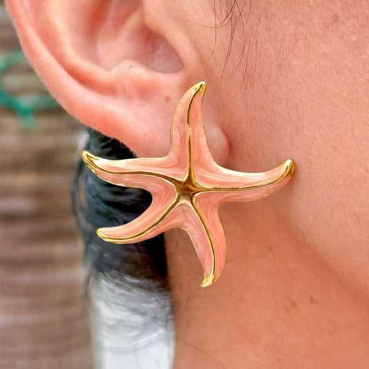 Aretes Estrella de Mar Acero Inoxidable 2015-168