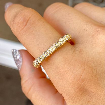 Anillo Chapa De Oro Ajustable, R00-23