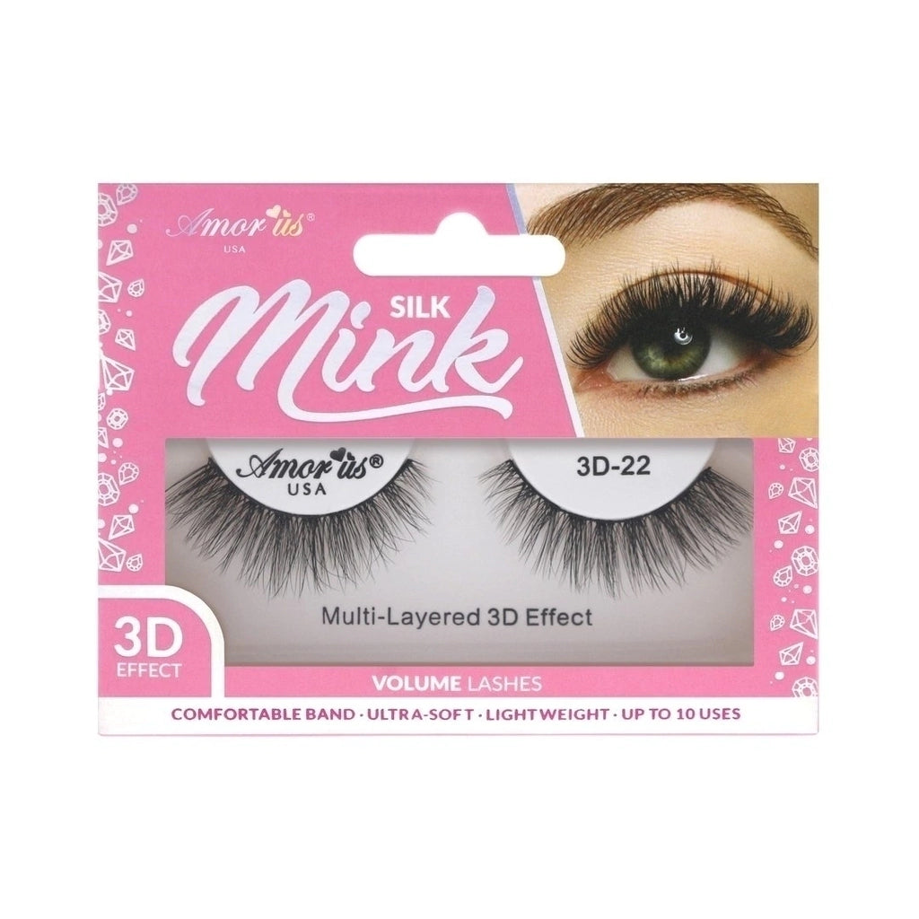 Silk Mink Pestañas Postizas 3D Amor Us